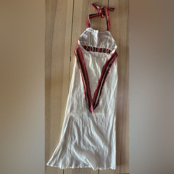 Dee Elly Mila halter multi crochet backless maxi dress- S - Picture 5 of 7